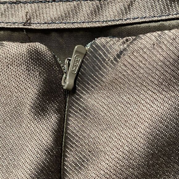 Novello-Bloom Brown Straight Dress Leaf Trimmed Skirt - Picture 8 of 9